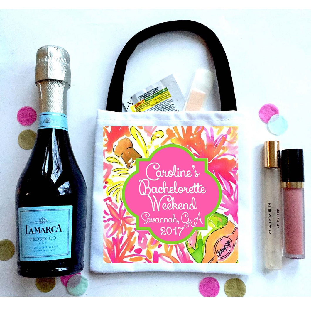 Champagne Personalized Hangover Bag