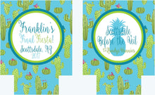 Load image into Gallery viewer, Cactus Party Huggers. Final Fiesta Party Coolies. Monogrammed Mexican Party Favors. Fiesta Birthday or Bachelorette Party Favors!

