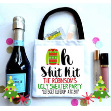 Load image into Gallery viewer, Plaid Christmas Party Huggers. Lets Get Lit Christmas Family Party Favors. Christmas Bachelorette Favors. Christmas Wedding Shower!
