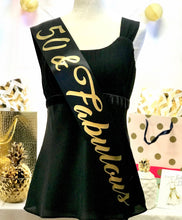 Load image into Gallery viewer, Birthday 4&quot; Satin Sash. Birthday Girl Sash. Birthday Satin Sash. 21st, 30th, 40th, 50th Birthday Gift. Double Faced Premium Satin Sash.
