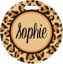 Load image into Gallery viewer, Leopard Print Luggage Tag
