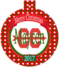 Load image into Gallery viewer, Cross Country Personalized Ornament
