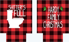 Load image into Gallery viewer, Shitter&#39;s Full! Christmas Party Huggers. Personalized Christmas Party Favors. Christmas Party Huggers! Birthday and Bachelorette too!
