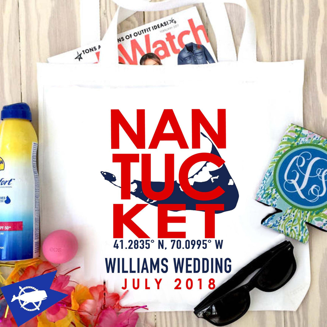 Nantucket Personalized Tote Bag
