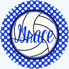 Load image into Gallery viewer, Personalized Volleyball Bag Tag. Perfect Volleyball player gift. Great Volleyball team gift. Monogrammed Volleyball Tag!
