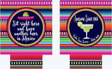 Load image into Gallery viewer, Fiesta Margarita Party Huggers. Fiesta Vacation Coolies. Mexican Party Favors. Fiesta Birthday Party Favors! Bachelorette Down to Fiesta!
