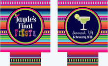 Load image into Gallery viewer, Fiesta Margarita Party Huggers. Fiesta Vacation Coolies. Mexican Party Favors. Fiesta Birthday Party Favors! Bachelorette Down to Fiesta!
