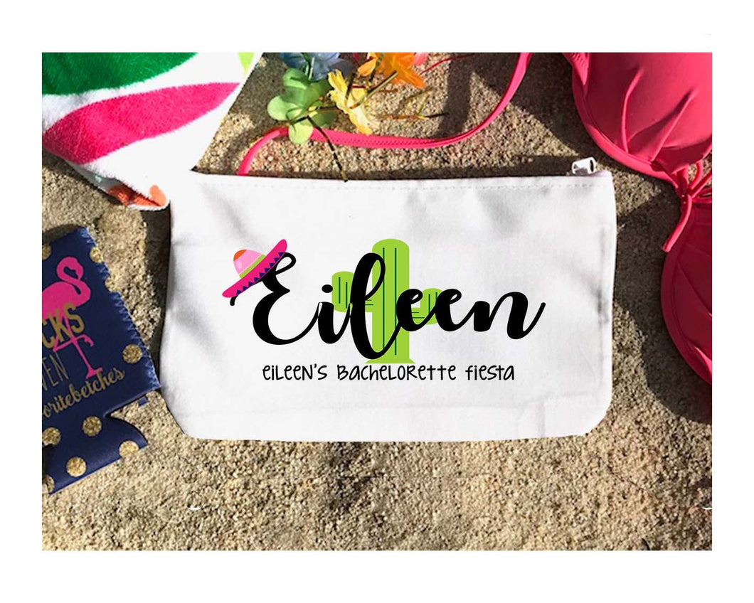 Fiesta Personalized Make Up Bag