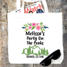 Load image into Gallery viewer, Floral Glamping Personalized Tote Bag
