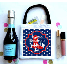 Load image into Gallery viewer, Stars and Boots Oh Shit Kits! Western Themed Hangover Recovery Totes.  Personalized EMPTY Hangover bags. Patriotic Party Bags
