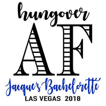 Load image into Gallery viewer, Hungover AF Recovery bags! Bachelorette Party Bags. EMPTY Oh Shit Kits. Girls Weekend or Birthday Party Bags. Wedding Recovery bags!

