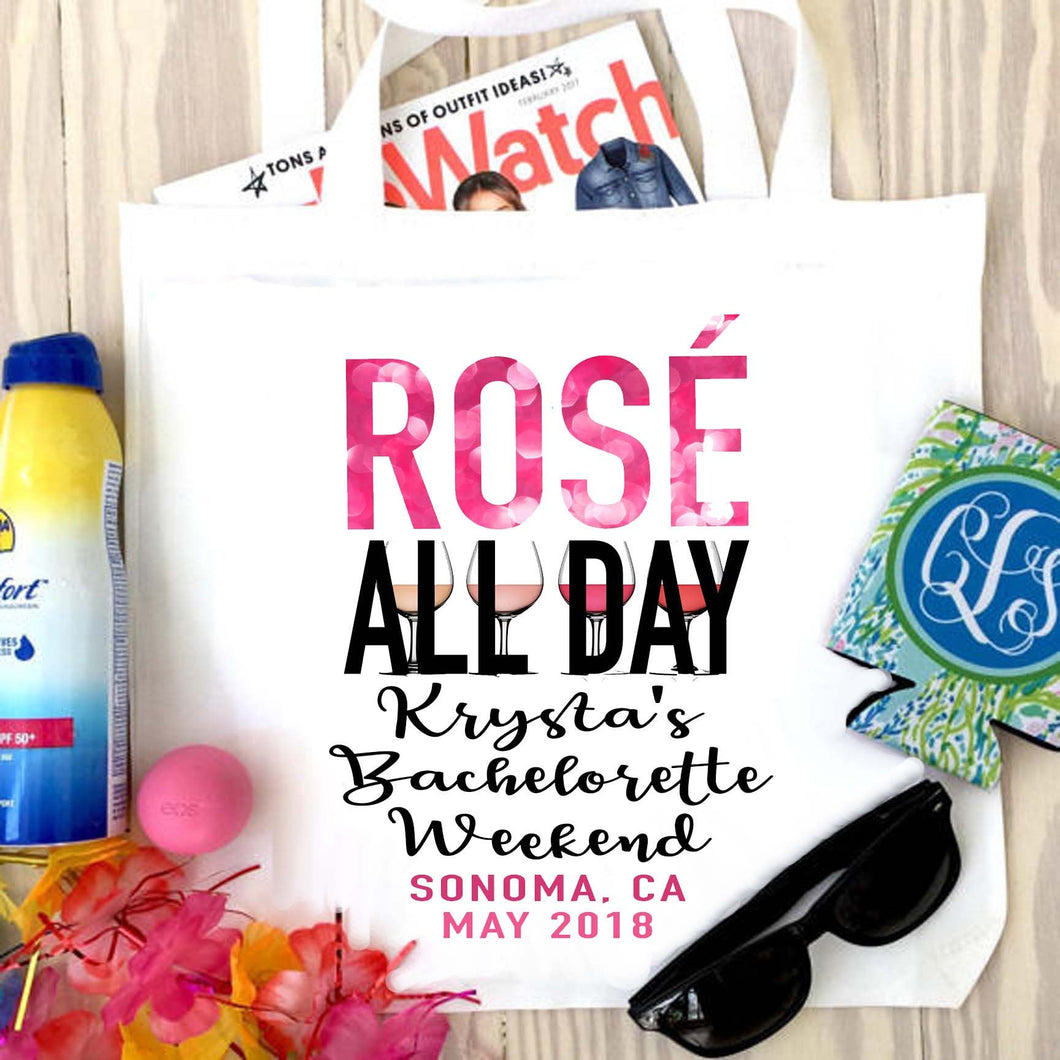 Rose All Day Personalized Tote Bag