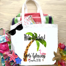 Load image into Gallery viewer, Large Palm Tree Beach Tote Bag
