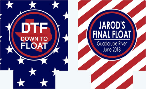Float trip Personalized Huggers. Lake or River Party Favors. Float Trip Favors! Bachelor or Bachelorette River Tubing Party Favors!
