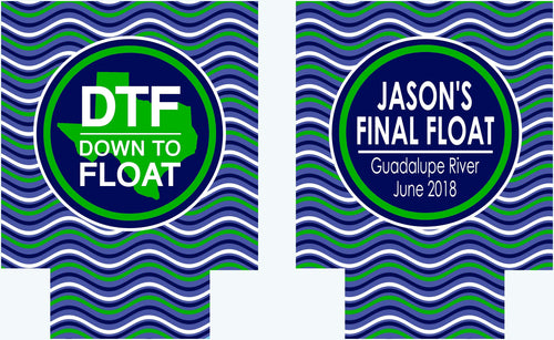 Float trip Personalized Huggers. Lake or River Party Favors. Float Trip Favors! Bachelor or  Bachelorette River Float Party Favors!