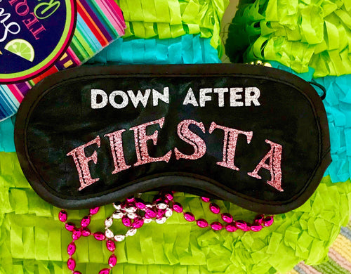Fiesta Sleep Mask! Great Bachelorette or Birthday party Down to Fiesta FAVORS. Perfect addition to the hangover bags! Fiesta Sleep Mask!