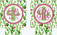 Load image into Gallery viewer, Cactus Watercolor Party Huggers. Girls weekend Cactus Huggers.Monogrammed Fiesta Party Favors.Scottsdale or Cabo Cactus Bachelorette Favors.

