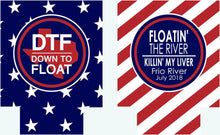 Load image into Gallery viewer, Float trip Personalized Huggers. Lake or River Party Favors. Float Trip Favors! Bachelor or Bachelorette River Tubing Party Favors!
