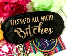 Load image into Gallery viewer, Fiesta Party Make Up bag. Great Bachelorette or Girls Weekend Favors. Cabo Bachelorette Fiesta Weekend Make up Bag.Mexican Vacation favors
