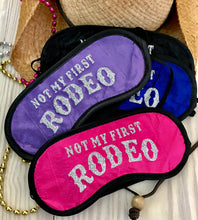 Load image into Gallery viewer, Glitter Rodeo Sleep Mask! Great Nashville Bachelorette or Birthday party FAVORS. Nashviile or Austin hangover bag swag! Nashville Birthday .

