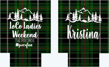 Load image into Gallery viewer, Plaid Party Huggers. Flannel Fling Bachelorette Party Favors too! Ski Vacation Party Huggers.Birthday Lumberjack Party! Plaid Birthday favor
