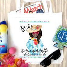 Load image into Gallery viewer, Beach Girl Personalized Tote Bag
