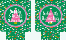 Load image into Gallery viewer, Christmas Party Huggers. Personalized Christmas Bachelorette Favors. Monogrammed Christmas Party favors. Christmas Wedding Shower Huggers!
