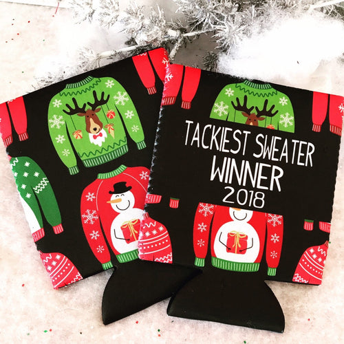 Tacky Sweater Christmas Party Huggers. Christmas Family Party Favors. Christmas Ugly Sweater Bachelorette Favors. Christmas Wedding Shower!