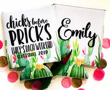 Load image into Gallery viewer, Cactus Party Huggers.Personalized Fiesta Party Favors. Cactus Birthday Party Favors! Cabo Scottsdale Bachelorette! Fiesta Bachelorette Favor
