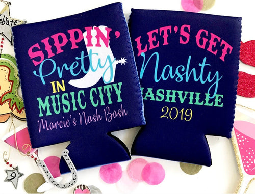 Nashville Party Huggers. Nashville Bachelorette or Birthday Party Favors.Nash Bash Party Favors. Nashlorette Bachelorette Coolies!