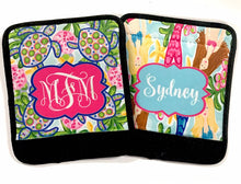 Load image into Gallery viewer, Colorful Neoprene luggage finder. Personalized bag identifier. Great Bachrlorette or Bridesmaids gifts! Sea Turtle and Mermaid!
