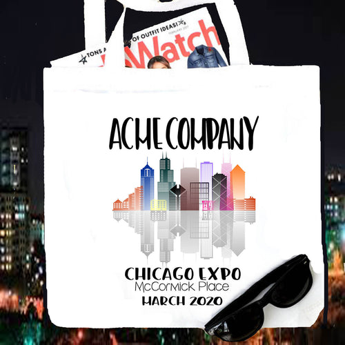 Convention Tote bag. Convention Party Favors! Expo Tote Bag. Custom Logo Tote Bag. Trade Show Bag. Custom Business Expo Bag.