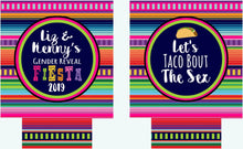 Load image into Gallery viewer, Fiesta Baby Party Huggers. Baby Shower Fiesta Party Favors. Fiesta Birthday Party Favors! Gender Reveal Fiesta!  Fiesta Baby Shower favors!
