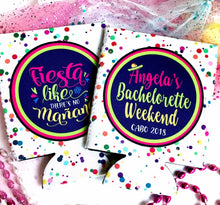 Load image into Gallery viewer, Fiesta like no Mañana Party Huggers. Fiesta Vacation or Girls Weekend.Fiesta Party Favors. Fiesta Birthday Favors! Bachelorette Fiesta!
