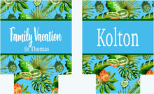 Load image into Gallery viewer, Palm Leaves Party Huggers. Tropical Wedding or Bachelorette Party Favors. Girl&#39;s Weekend Family Vacation Beach Favors.Beach Birthday
