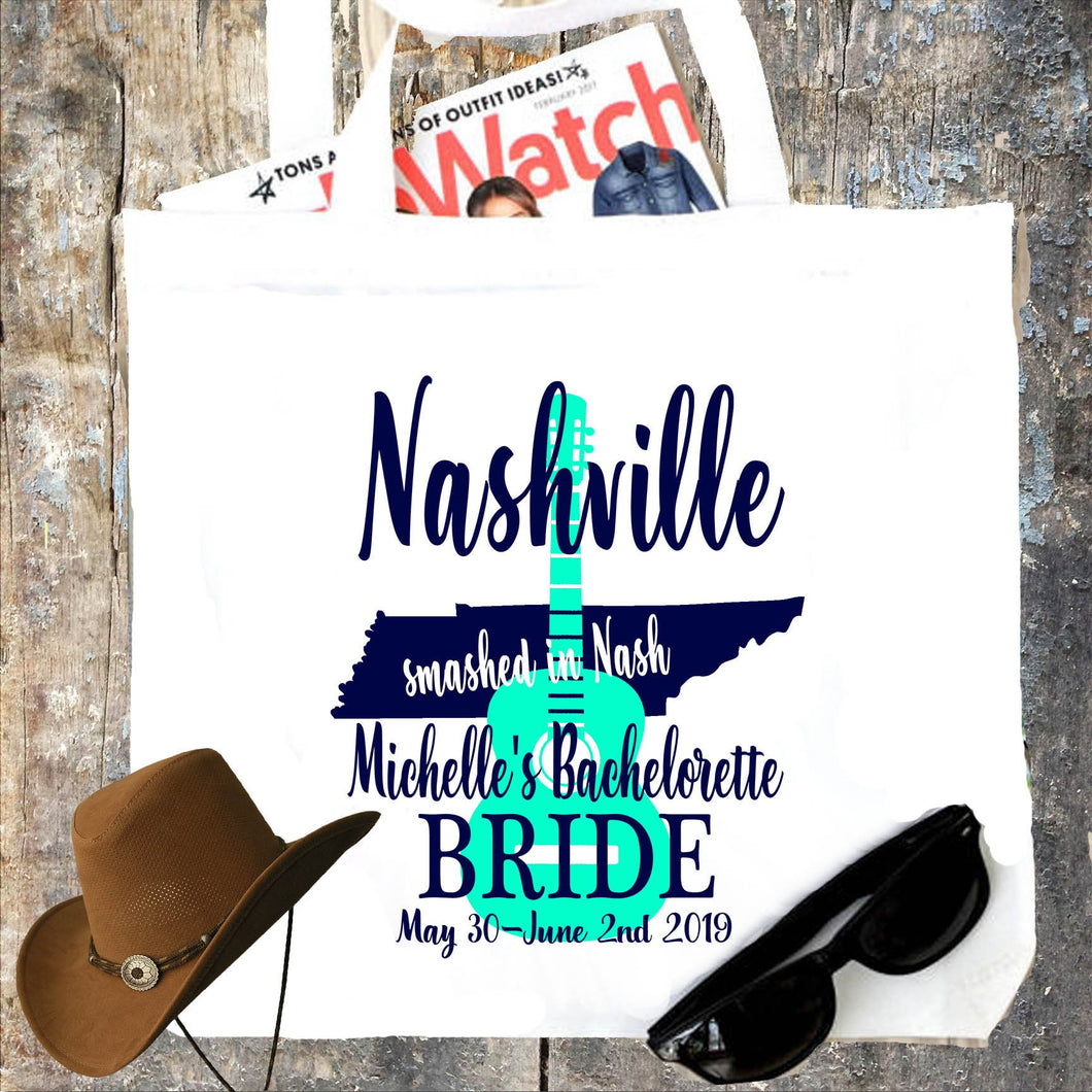 Nashville Personalized Tote Bag