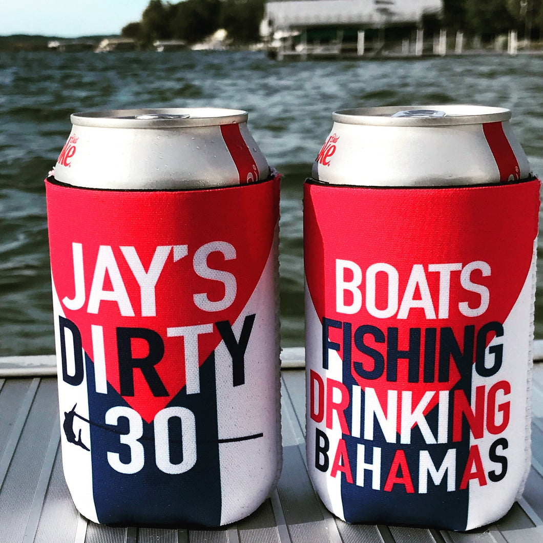 Fishing Party Drink Huggers. USA Party Drink Insulators! Bahamas Deep Sea Fish Birthday Party Favors. Fishing Bachelor Party Favors!