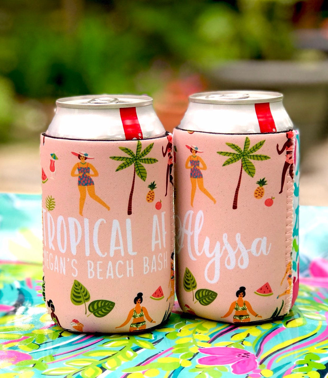 Girls on the Beach Party Huggers. Tropical Birthday or Bachelorette. Cabo,Hawaii,Florida Bachelorette or Birthday Favors. Girls Weekend too!