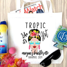 Load image into Gallery viewer, Tropical Girl Tote Bag
