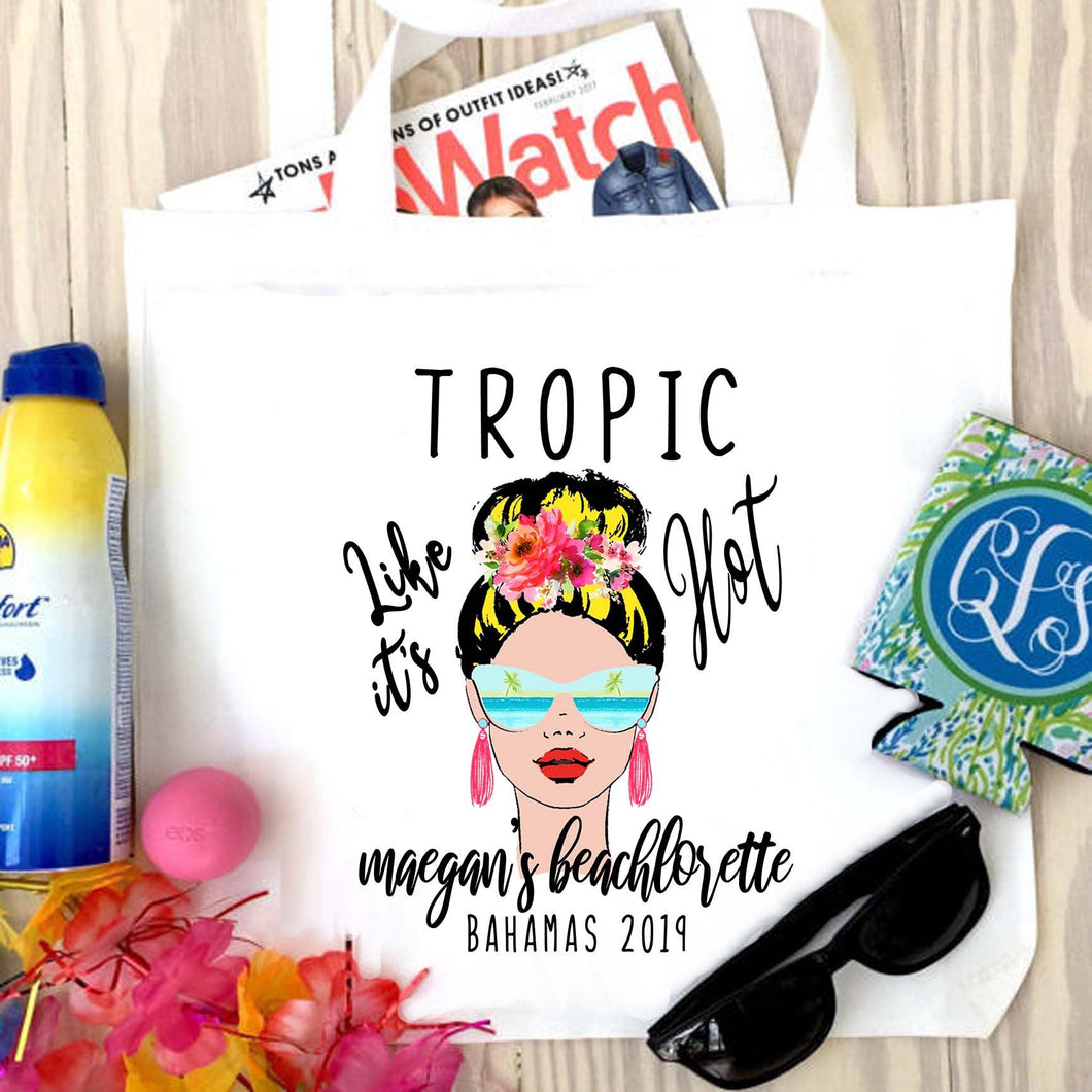 Tropical Girl Tote Bag