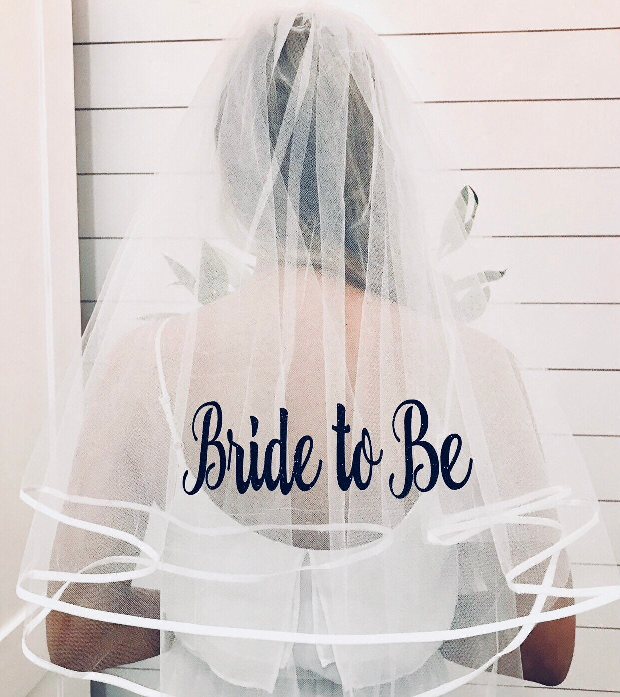 Glitter Bride Veil