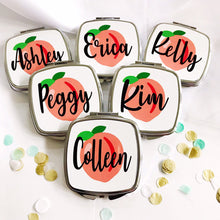 Load image into Gallery viewer, Peach Personalized Makeup Mirror
