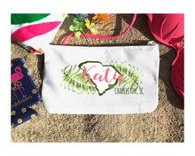 Load image into Gallery viewer, Palm South Carolina Personalized Make Up Bag
