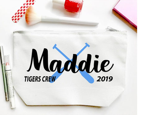 Crew Personalized Make Up bag. Great Crew Party Favors. Custom Rowing Bag. Personalized Crew Team Gift! Girls Crew Gift. Crew coach's gift.