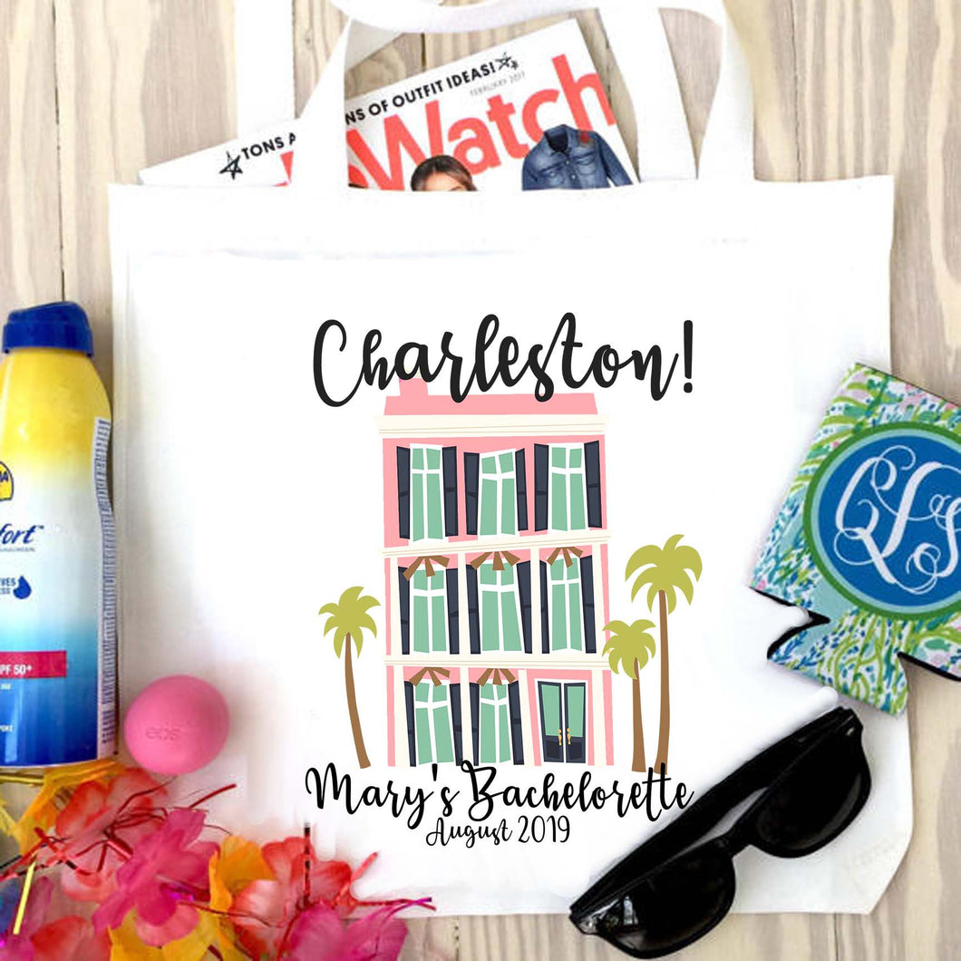 Beach House Personalized Tote Bag