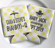 Load image into Gallery viewer, Baby Q Baby Shower. Custom Baby Shower Party! Baby Shower Favors. Gender Reveal Party Favors. Personalized Baby Q Favors! Baby Shower!

