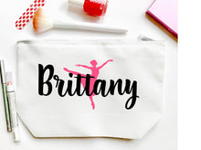 Load image into Gallery viewer, Ballet Personalized Make Up Bag
