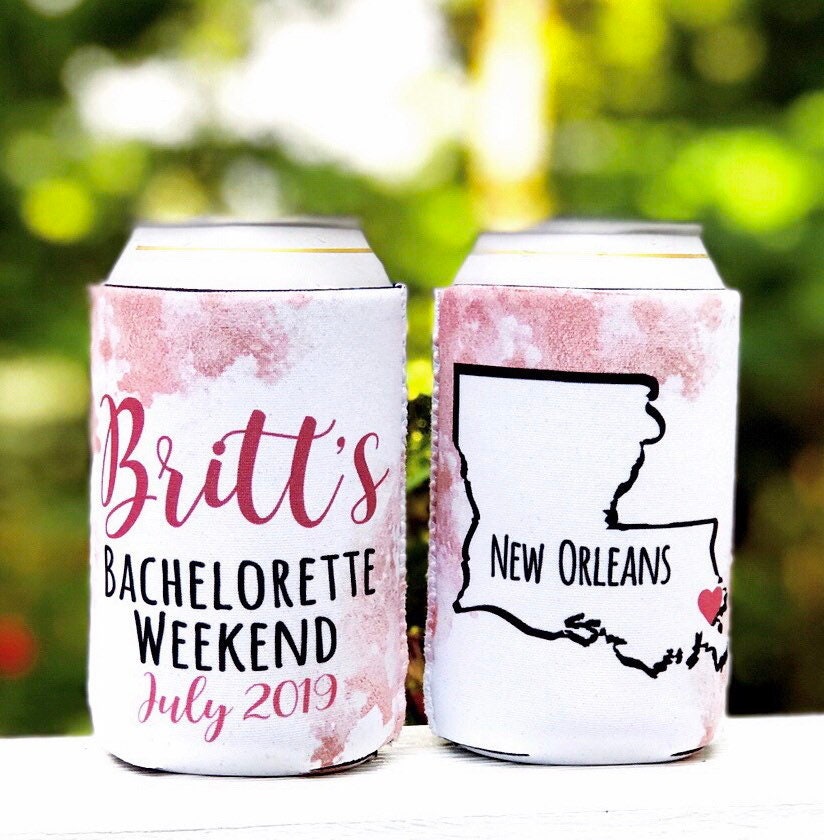 Rose Gold Party Huggers. Dirty Birthday or Bachelorette Huggers. Personalized Rose Gold Birthday Favors. Rose Gold Party Favors! NOLA Party!