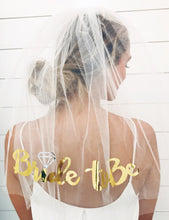 Load image into Gallery viewer, Bride to Be Gold Veil
