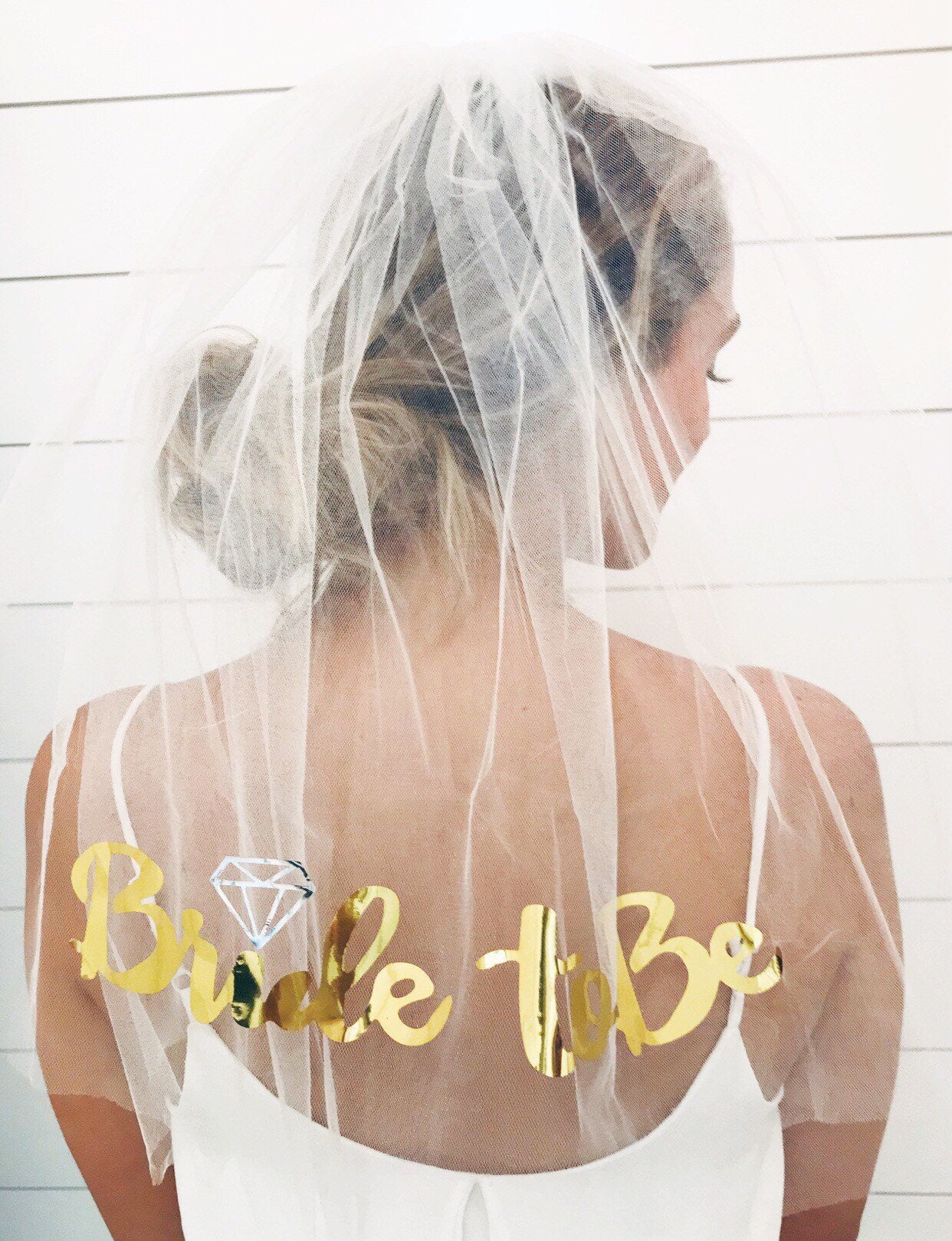Bride to Be Gold Veil